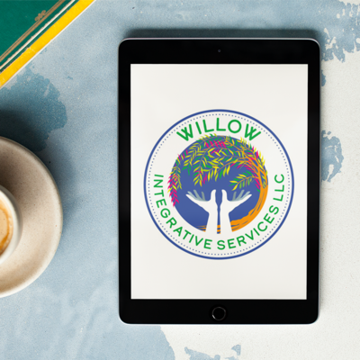 logo design for Willow Integrative Services, a Buffalo NY wellness and  health practitioner, designed by Ellen Morse