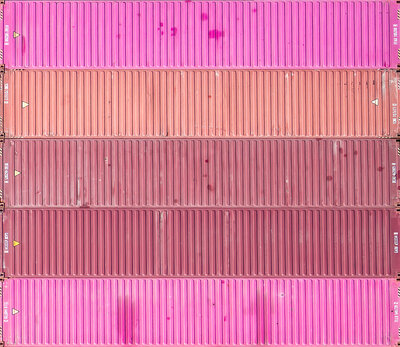 landscape of steps from above