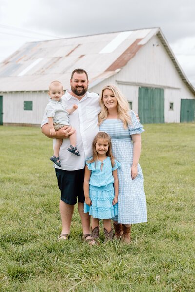Jillian with her husband and two children