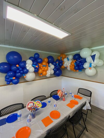 Balloon Wall over table