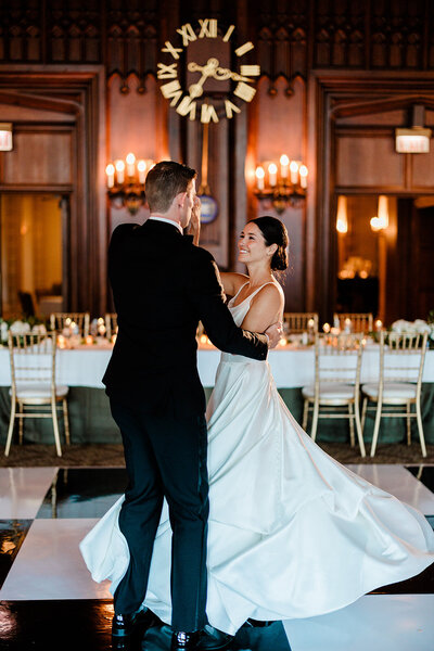 A stunning wedding planned by Paris Events at the University Club of Chicago