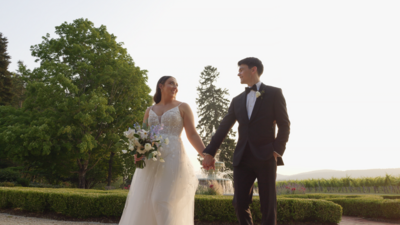 Ceremony at winery in Virginia wedding videography