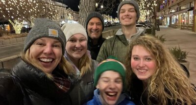 Image of a family in downtown Fort Collins