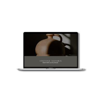 Ceramics Website Template Mockup