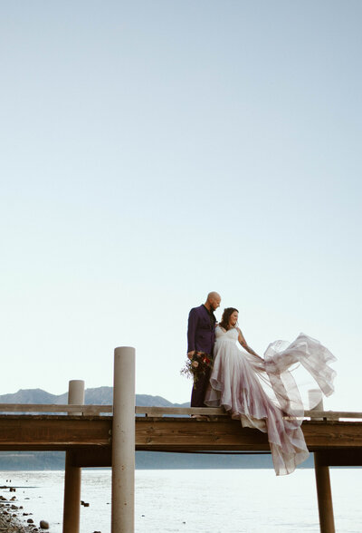 mountain elopement in moab utah under the stars