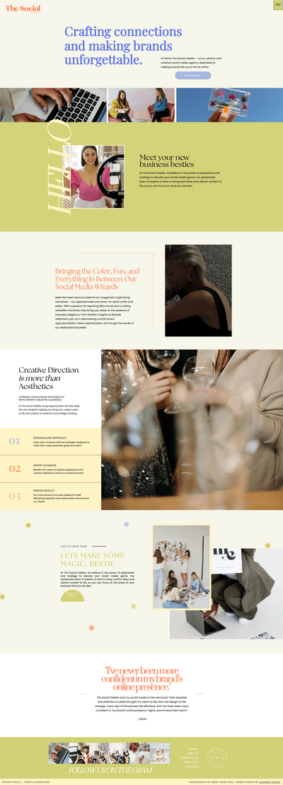 social media marketing management agency, branding, brand identity and website design, female agency and entrepreneur