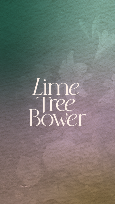 Lime Tree Bower logo on a floral texture gradient background