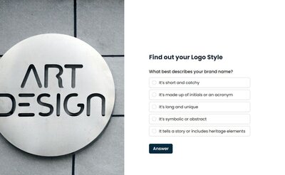 ake this quick quiz to discover the best type of logo for your business—Wordmark, Emblem, Symbol, or more. Created by a strategic brand designer for purpose-driven business owners.