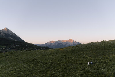 Crested Butte at Sunrise on Snodgrass