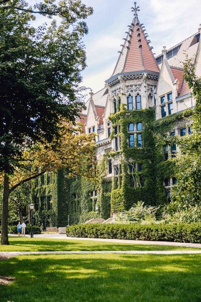 University of Chicago courtyard.