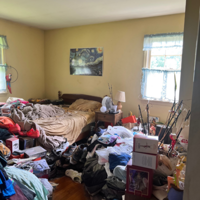 Bedroom before house staging