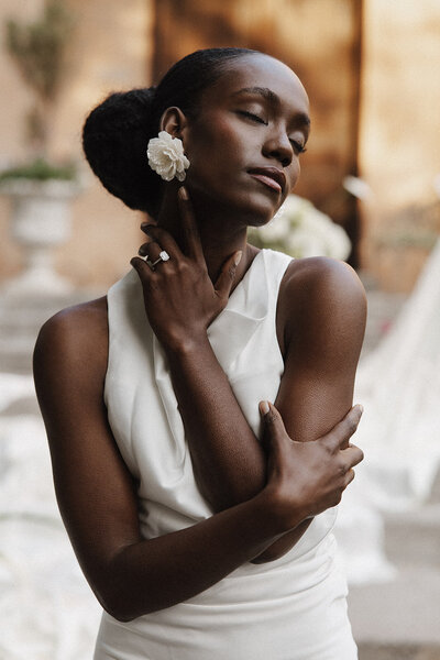 Beautiful portrait of bride taken by a Montana Wedding Photographer