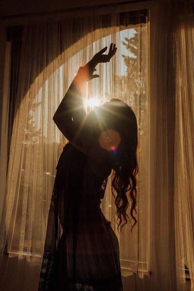 Luna Skye dancing in shadow
