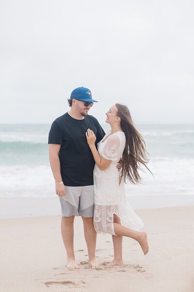 Couple on Melbourne beach