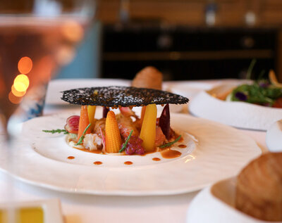 Fine dining photography at Four Seasons Geneva by luxury hotel photographer Fenja, Switzerland