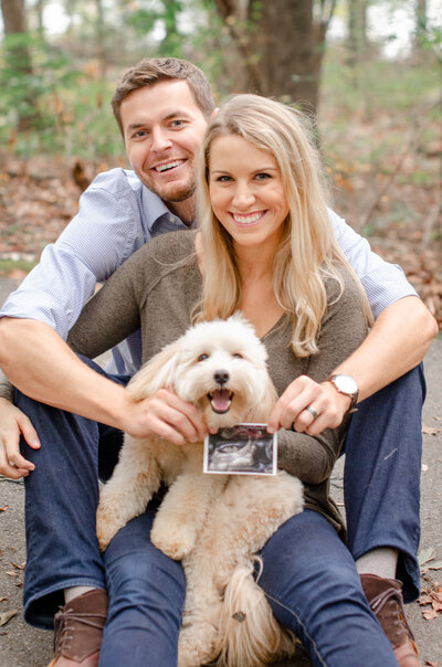 Lake Norman Jetton Park Charlotte North Carolina Pregnancy Announcement Photography Shoot