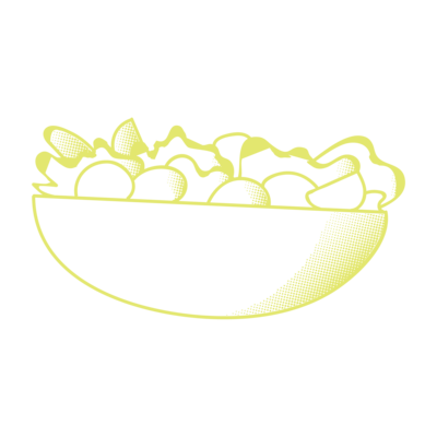 salad bowl icon representing balanced nutrition and whole-food eating for functional fat loss