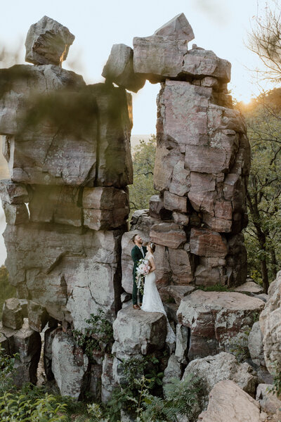 Bridal Session elopement Devil's Lake State Park, WI-152