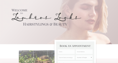 website design for hairstylist