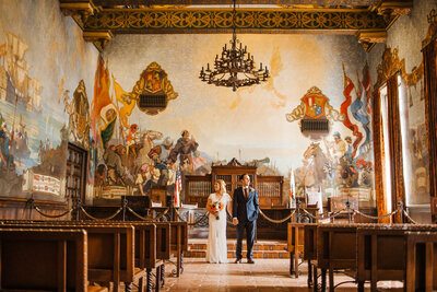 Santa Barbara Mural Room Wedding