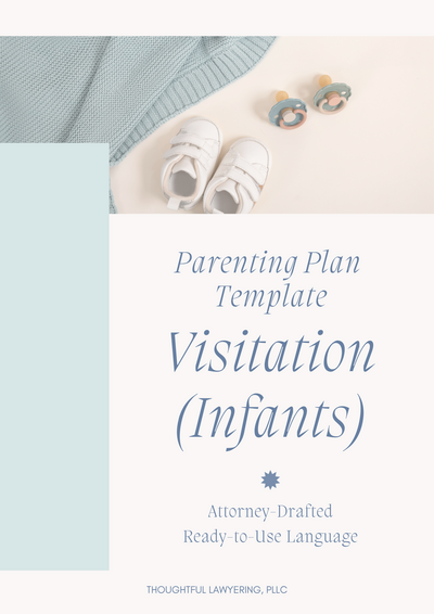 Parenting Plan Template Infants