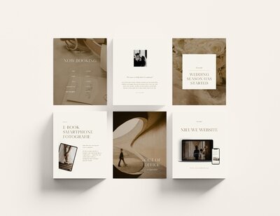 Instagram templates post voor bruiloftfotografen
