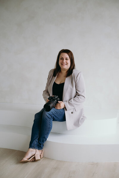 Portrait of Ottawa wedding and portrait photographer Stacy Kenopic, captured in natural light for personal branding