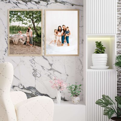 Springfield MO family photographer captured framed family photo in baby nursery