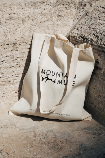 Mountain Mule Tote Bag Side 1 a