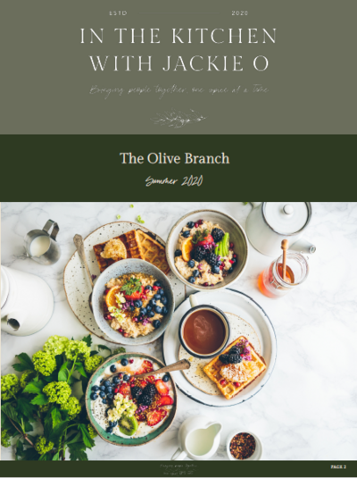 In The Kitchen With Jackie O Summer recipe book 2020.