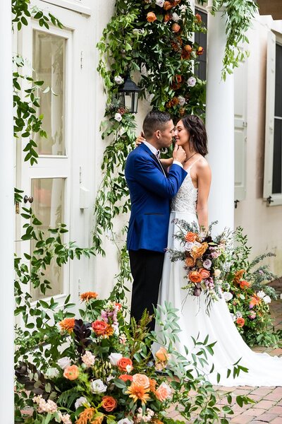 strawberry mansion_summer wedding_ceremony_greenery