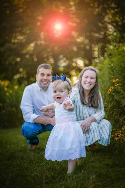 baby parents toddler outdoor family pictures