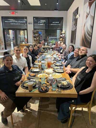 therapists spending time together doing activities outside of the office