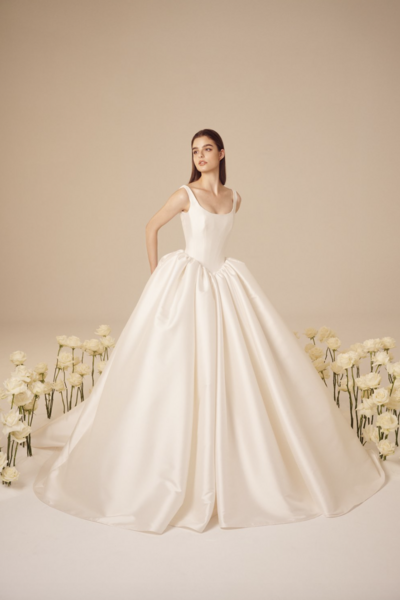 Fall in love with Mikaella wedding dresses in STL. Only found at Mimi's Bridal at Town & Country.