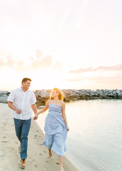 couple walking while holding hands