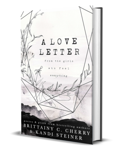 man with beard wearing a white shirt looks down on the cover of the air he breathes by romance author brittainy cherry
