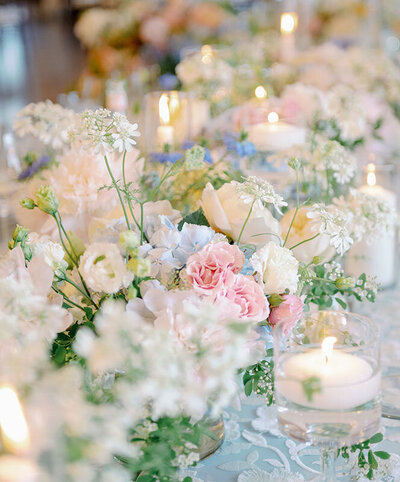 elegant wedding reception details