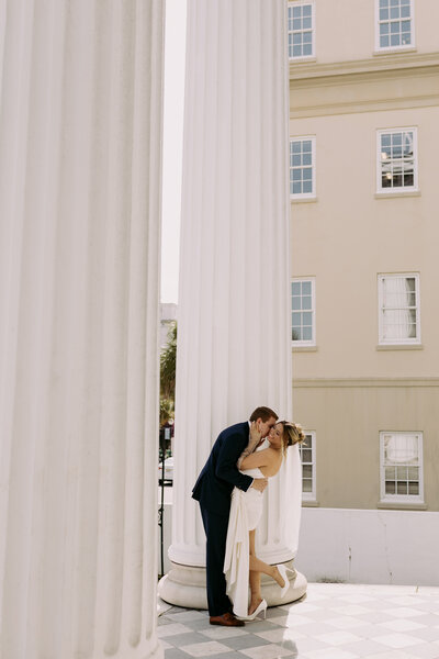 timeless kisses on an ocean pier