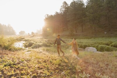 couple holds hands in mesa arizona for couples portrait