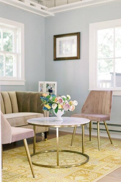 Inside of Carmel Valley Cottage Floral Arrangement