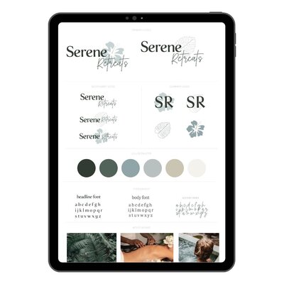 Serene Retreats | Wellness retreats branding