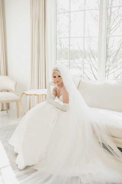 Luxury bridal session at The Hillside Estate in Dallas, Texas by Cameron and Elizabeth Photography
