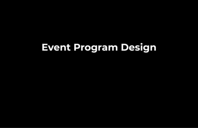 Section titles Event Program
