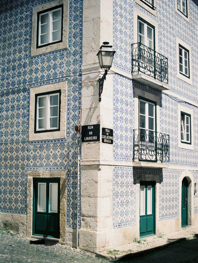 tiled buildings of portugal