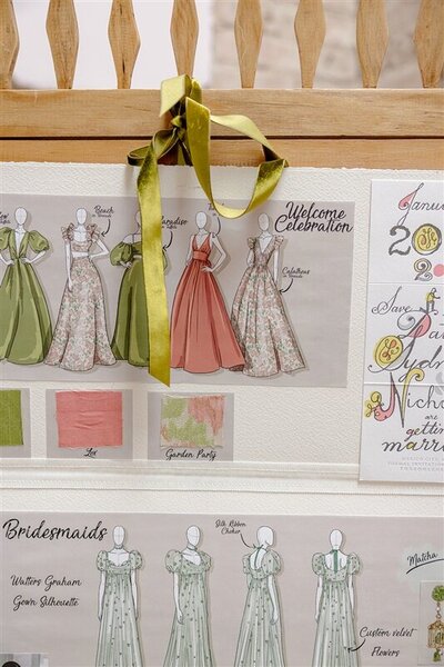 Mood board from Watters for a wedding