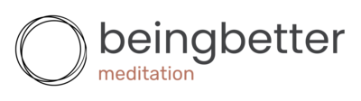 being better meditation logo with self encompassing circles