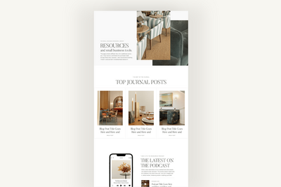Website mockup.