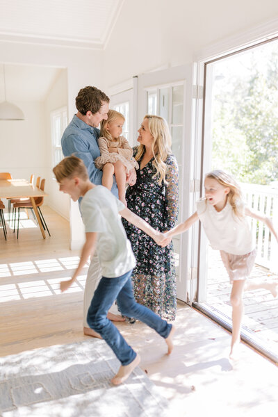 greenville in home family photography session