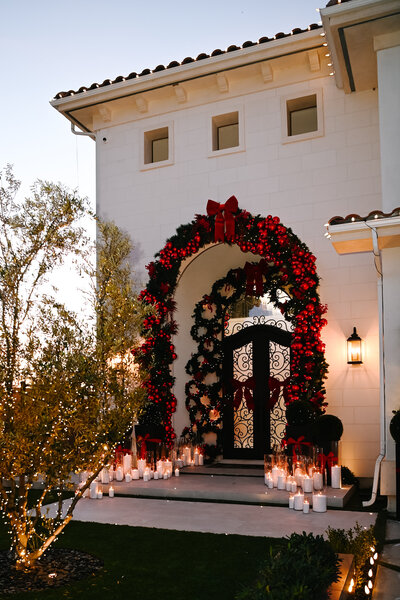 Luxury Christmas installation for a private residence designed by The Works Collective.