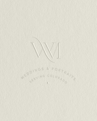monogram branding design for photographers by Palme Design Co